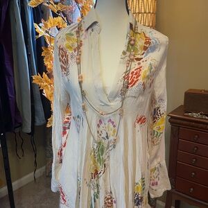 Free People Multicolor Floral Blouse